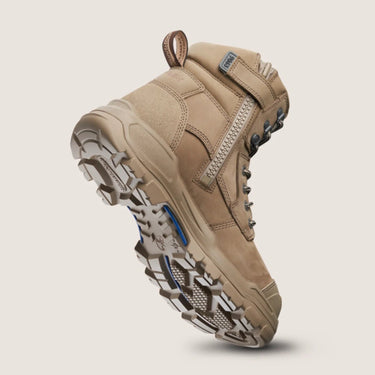 BLUNDSTONE 9063 UNISEX ROTOFLEX SAFETY BOOTS - STONE NUBUCK - Kiwi Workgear